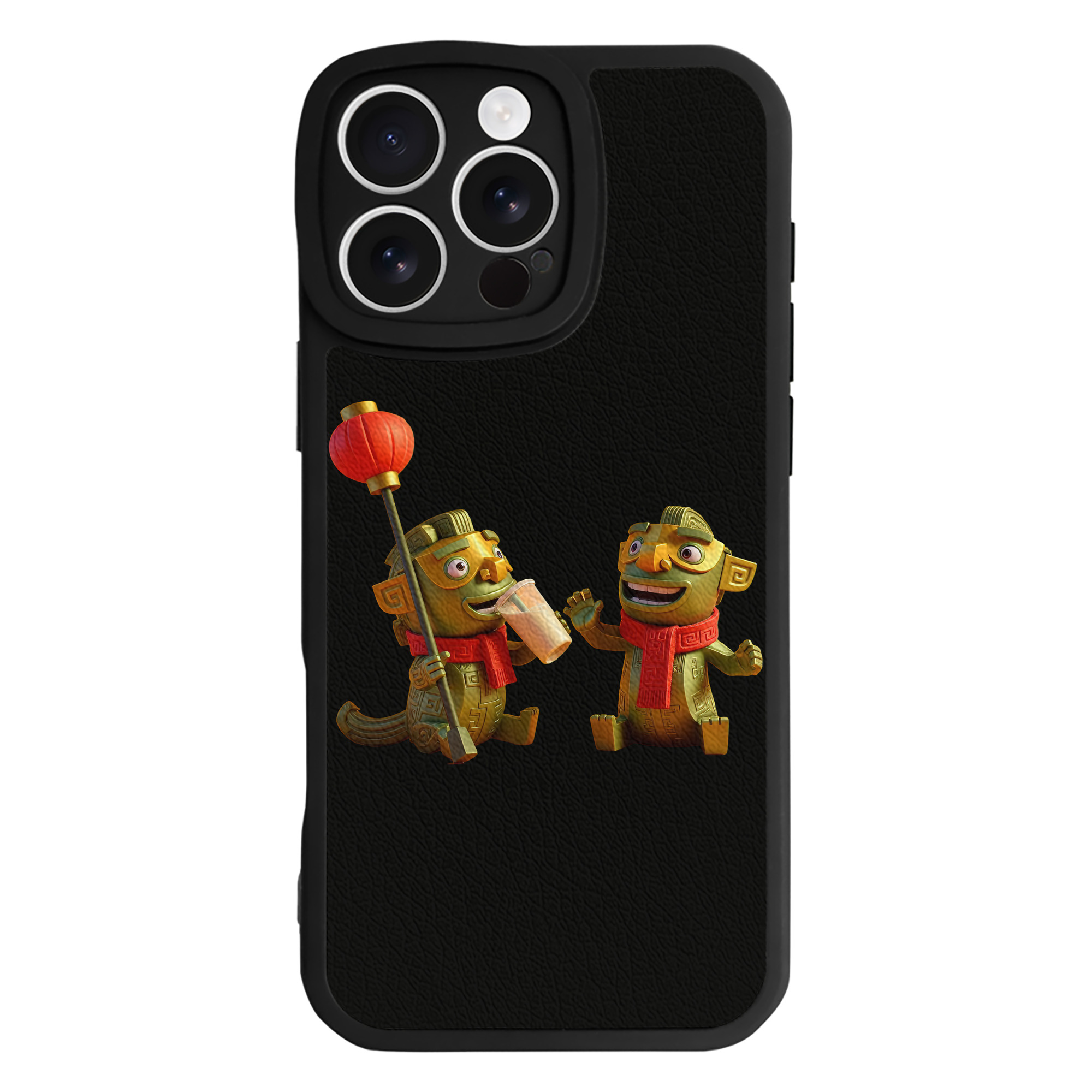 （画像用） Ne Zha 2 ナタ 魔童の大暴れ 【iPhone 16シリーズ対応】シリコンスマホケース（レザー調） 材質：シリコン